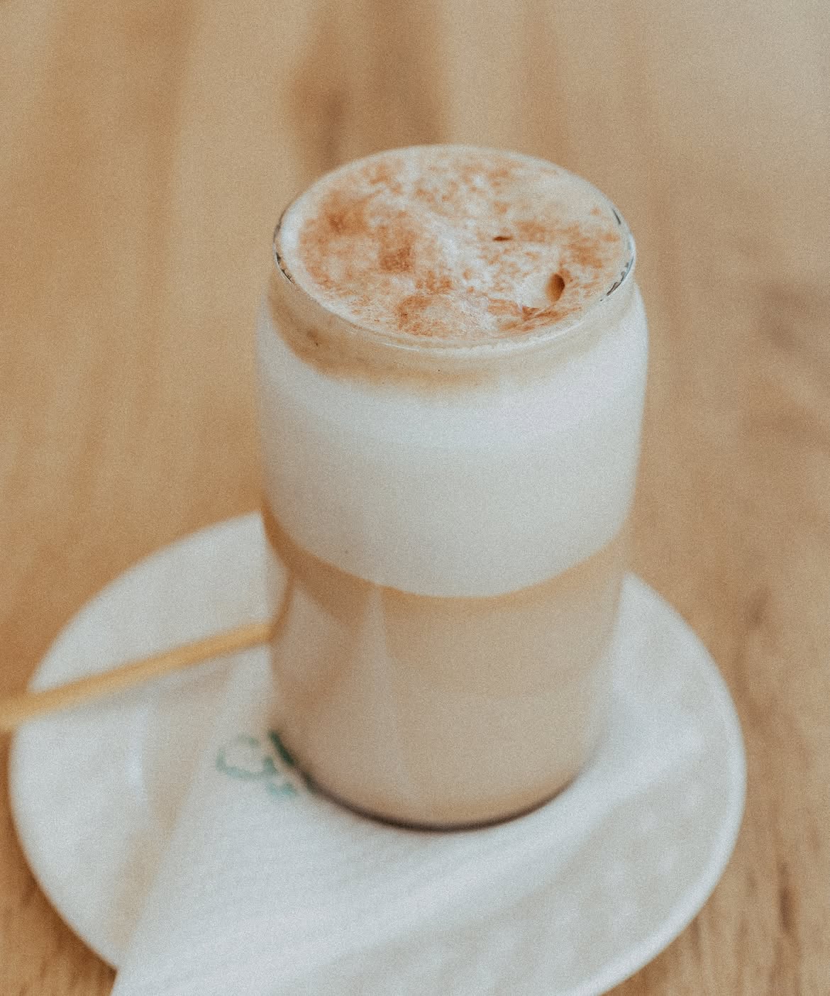 Cookies and cream iced coffee in a tall glass